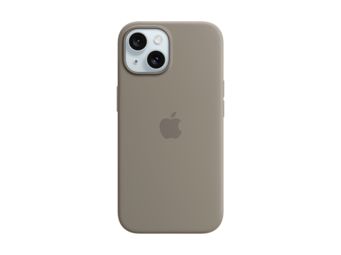 iPhone 15 Silicone Case with MagSafe - Clay,Model A3123