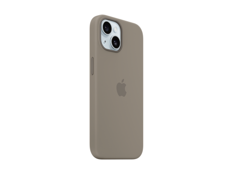 iPhone 15 Silicone Case with MagSafe - Clay,Model A3123