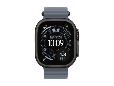 49mm Anchor Blue Ocean Band - Black Titanium Finish