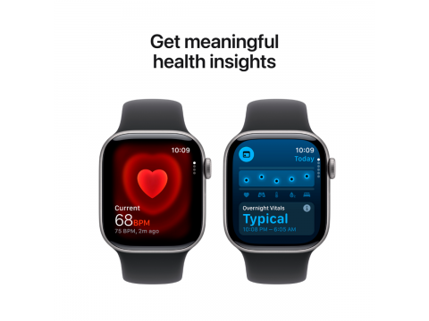 Apple Watch Series 11 GPS 42mm Space Grey Aluminium Case with Black Sport Band - M/L,Model A3331