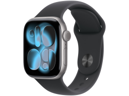 Apple Watch Series 11 GPS 42mm Space Grey Aluminium Case with Black Sport Band - M/L,Model A3331