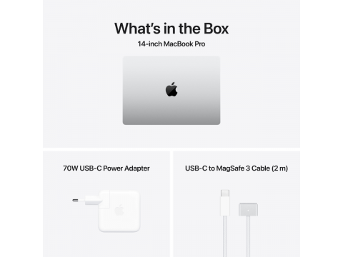 14-inch MacBook Pro: Apple M5 Pro chip with 15-core CPU and 16-core GPU, 24GB, 2TB SSD - Silver,Model A3426