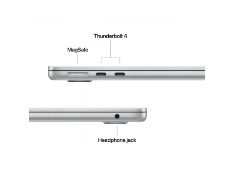 13-inch MacBook Air: Apple M5 chip with 10-core CPU and 10-core GPU, 24GB, 1TB SSD - Silver,Model A3449