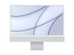 24-inch iMac with Retina 4.5K display: Apple M1 chip with 8-core CPU and 7-core GPU, 256GB - Silver, Model A2439