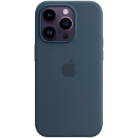 iPhone 14 Pro Silicone Case with MagSafe - Storm Blue,Model A2912