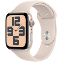 Apple Watch SE GPS 44mm Starlight Aluminium Case with Starlight Sport Band - S/M,Model A2723