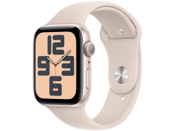 Apple Watch SE GPS 44mm Starlight Aluminium Case with Starlight Sport Band - S/M,Model A2723