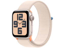 Apple Watch SE GPS 40mm Starlight Aluminium Case with Starlight Sport Loop,Model A2722