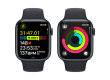 Apple Watch Series 9 GPS 45mm Midnight Aluminium Case with Midnight Sport Band - S/M,Model A2980