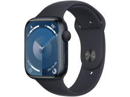 Apple Watch Series 9 GPS 45mm Midnight Aluminium Case with Midnight Sport Band - S/M,Model A2980