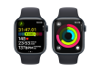 Apple Watch Series 9 GPS 45mm Midnight Aluminium Case with Midnight Sport Band - S/M,Model A2980