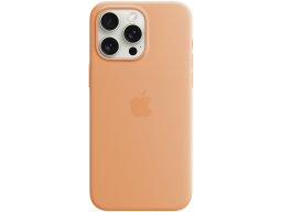 iPhone 15 Pro Max Silicone Case with MagSafe - Orange Sorbet,Model A3126