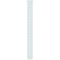 49mm Ice Blue Ocean Band Extension - Natural Titanium Finish