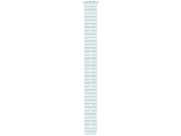 49mm Ice Blue Ocean Band Extension - Natural Titanium Finish