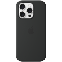 iPhone 16 Pro Silicone Case with MagSafe - Black,Model A3315