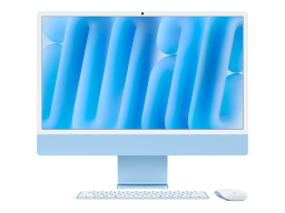 24-inch iMac with Retina 4.5K display: Apple M4 chip with 8‑core CPU and 8‑core GPU, 16GB, 256GB SSD - Blue,Model A3247
