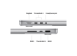 14-inch MacBook Pro: Apple M4 chip with 10‑core CPU and 10‑core GPU, 16GB, 512GB SSD - Silver,Model A3112