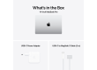 14-inch MacBook Pro: Apple M4 chip with 10‑core CPU and 10‑core GPU, 16GB, 512GB SSD - Silver,Model A3112