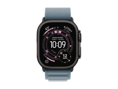 49mm Light Blue Alpine Loop - Small - Black Titanium Finish