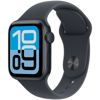 Apple Watch SE 3 GPS 40mm Midnight Aluminium Case with Midnight Sport Band - S/M,Model A3324