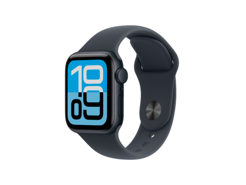 Apple Watch SE 3 GPS 40mm Midnight Aluminium Case with Midnight Sport Band - S/M,Model A3324