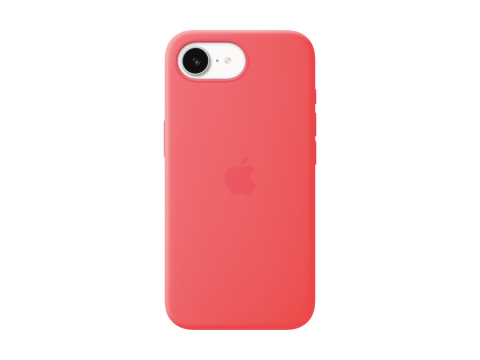iPhone 17e Silicone Case with MagSafe - Bright Guava,Model A3646
