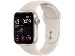 Apple Watch SE 2 GPS 40mm Starlight Aluminium Case with Starlight Sport Band - Regular, Model A2722