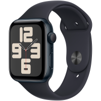 Apple Watch SE GPS 44mm Midnight Aluminium Case with Midnight Sport Band - M/L,Model A2723