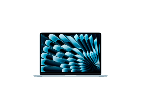 13-inch MacBook Air: Apple M4 chip with 10-core CPU and 10-core GPU, 16GB, 512GB SSD - Sky Blue,Model A3240