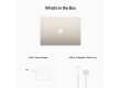 13-inch MacBook Air: Apple M2 chip with 8-core CPU and 8-core GPU, 16GB, 256GB - Starlight,Model A2681