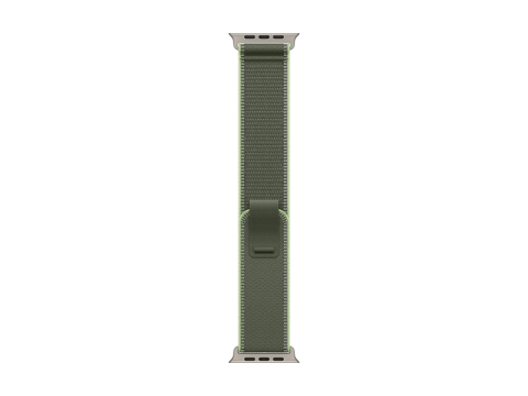 49mm Green/Neon Trail Loop - M/L - Natural Titanium Finish