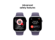 Apple Watch Series 11 GPS 46mm Silver Aluminium Case with Purple Fog Sport Band - M/L,Model A3333