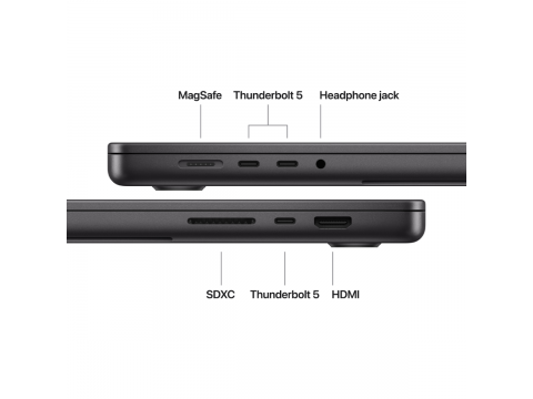 16-inch MacBook Pro: Apple M5 Pro chip with 18-core CPU and 20-core GPU, 48GB, 1TB SSD - Space Black,Model A3428