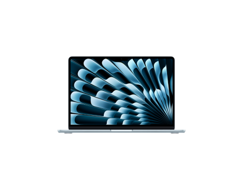 13-inch MacBook Air: Apple M5 chip with 10-core CPU and 10-core GPU, 24GB, 1TB SSD - Sky Blue,Model A3449