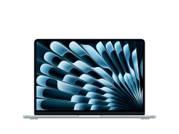 13-inch MacBook Air: Apple M5 chip with 10-core CPU and 10-core GPU, 24GB, 1TB SSD - Sky Blue,Model A3449