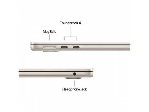 13-inch MacBook Air: Apple M5 chip with 10-core CPU and 10-core GPU, 24GB, 1TB SSD - Starlight,Model A3449
