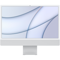 iMac 24-дюймовый Retina 4.5K, Apple M1, 8-ядерный, 256ГБ, Серебристый, Модель A2438