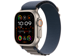 Apple Watch Ultra 2 GPS + Cellular, 49mm Titanium Case with Blue Alpine Loop - Small,Model A2986