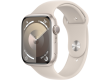 Apple Watch Series 9 GPS 45mm Starlight Aluminium Case with Starlight Sport Band - S/M,Model A2980