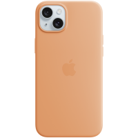 iPhone 15 Plus Silicone Case with MagSafe - Orange Sorbet,Model A3124