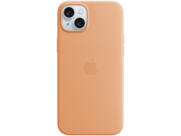 iPhone 15 Plus Silicone Case with MagSafe - Orange Sorbet,Model A3124