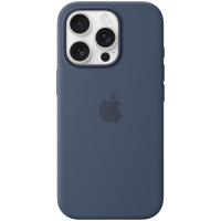 iPhone 16 Pro Silicone Case with MagSafe - Denim,Model A3315