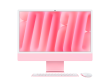 24-inch iMac with Retina 4.5K display: Apple M4 chip with 10‑core CPU and 10‑core GPU, 16GB, 256GB SSD - Pink,Model A3137
