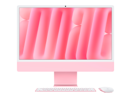 24-inch iMac with Retina 4.5K display: Apple M4 chip with 10‑core CPU and 10‑core GPU, 16GB, 256GB SSD - Pink,Model A3137