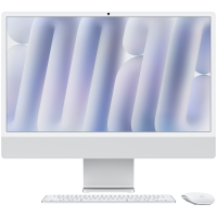 24-inch iMac with Retina 4.5K display: Apple M4 chip with 10‑core CPU and 10‑core GPU, 24GB, 512GB SSD - Silver,Model A3137
