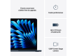 13-inch MacBook Air: Apple M4 chip with 10-core CPU and 8-core GPU, 16GB, 256GB SSD - Midnight,Model A3240