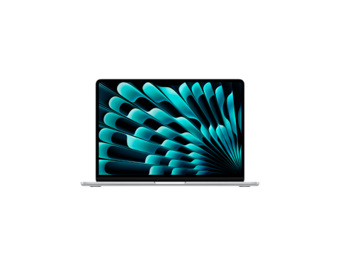 13-inch MacBook Air: Apple M4 chip with 10-core CPU and 10-core GPU, 24GB, 512GB SSD - Silver,Model A3240