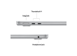 13-inch MacBook Air: Apple M4 chip with 10-core CPU and 10-core GPU, 24GB, 512GB SSD - Silver,Model A3240