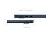 13-inch MacBook Air: Apple M3 chip with 8-core CPU and 8-core GPU, 16GB, 256GB SSD - Midnight,Model A3113