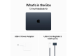 13-inch MacBook Air: Apple M3 chip with 8-core CPU and 8-core GPU, 16GB, 256GB SSD - Midnight,Model A3113